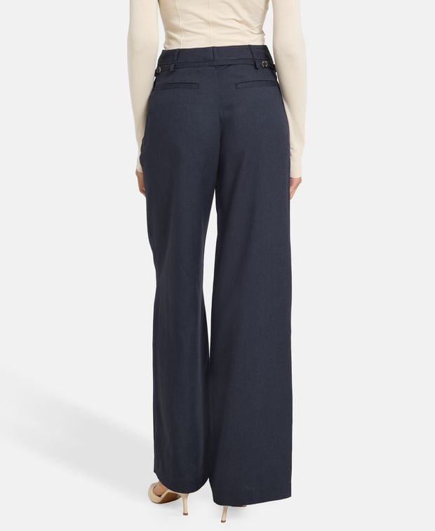 Jacquemus Linen-blend trousers Marino