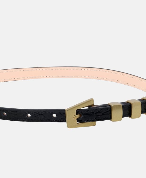 By Far Leather belt Vic