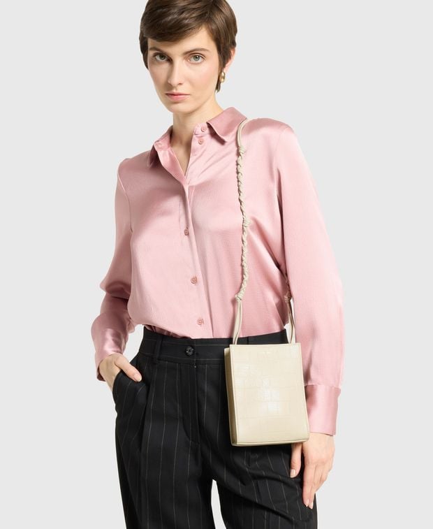 Jil Sander Leather cross body bag Tangle