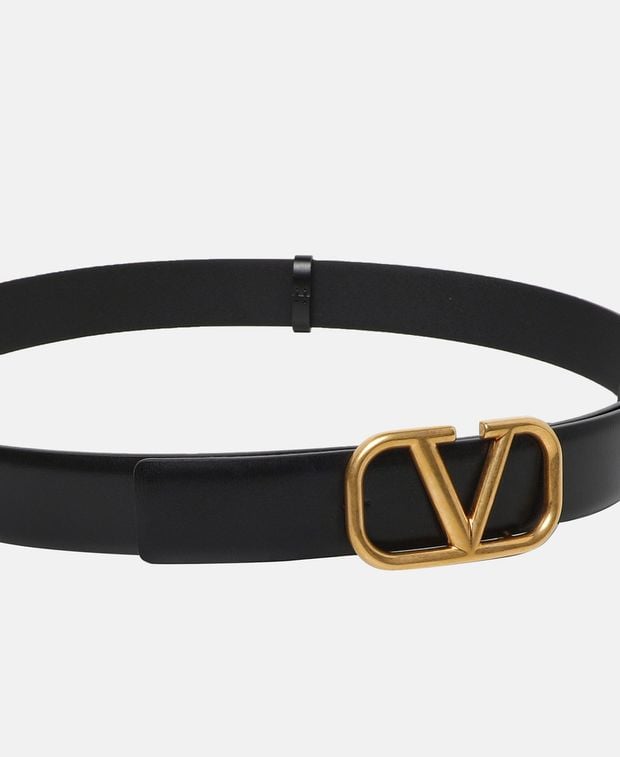 Valentino Garavani Leather belt Vlogo Signature