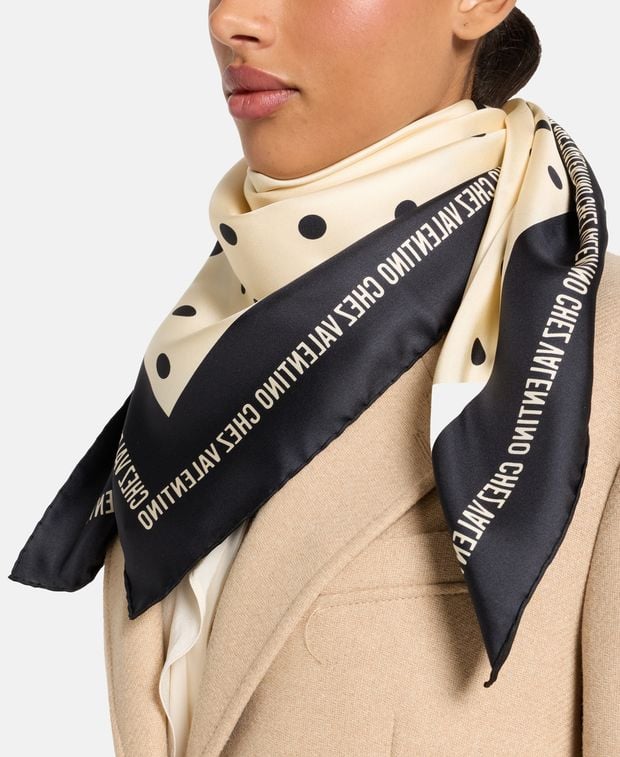 Valentino Garavani Silk square scarf Chez