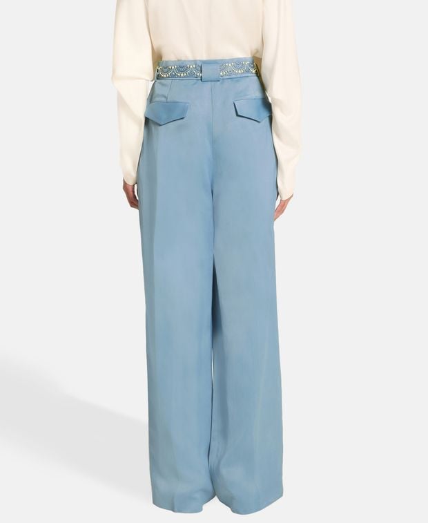 Lanvin Linen-blend trousers Lunar