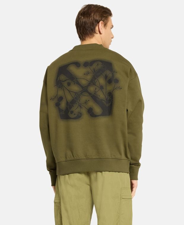 Off-White Sweatshirt Floral Arrow