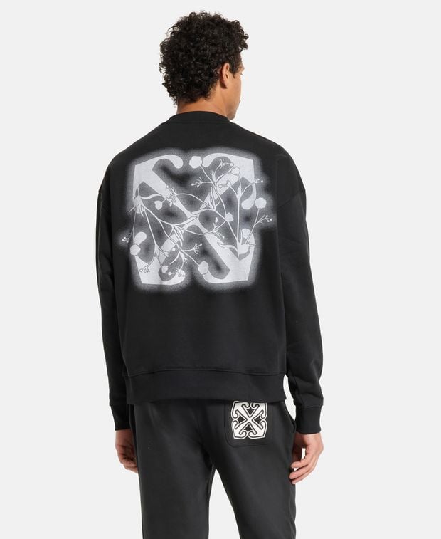 Off-White Sweatshirt Floral Arrow
