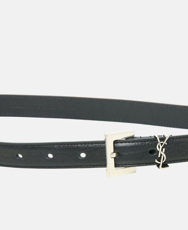 Saint Laurent Leather belt Cassandre