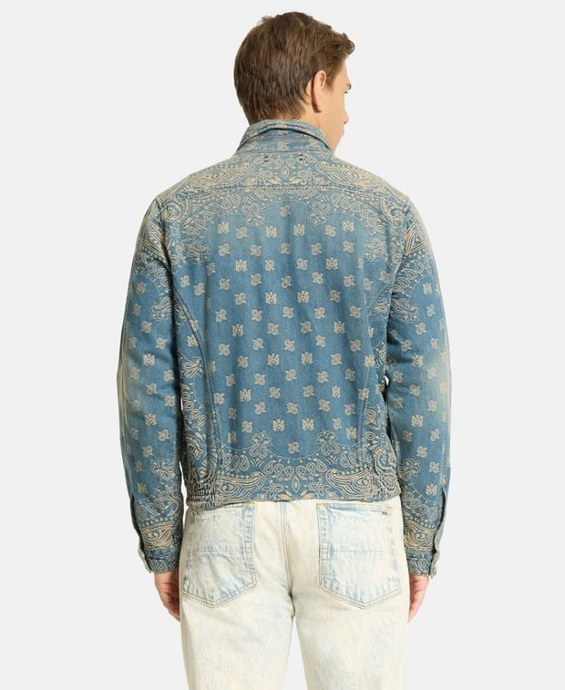 Amiri Denim jacket Bandana