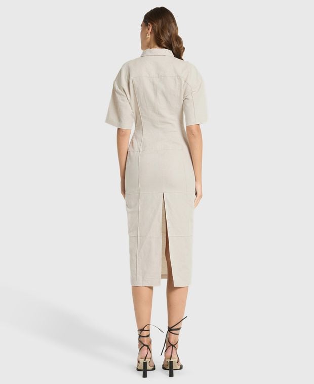 Jacquemus Linen-blend dress Robe Carro