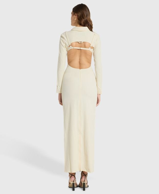 Jacquemus Linen-blend dress Draio