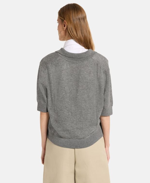 Khaite Cashmere short-sleeved pullover