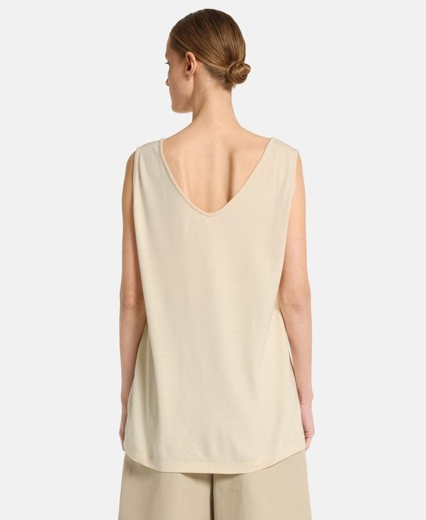 Khaite Knitted silk top Longo