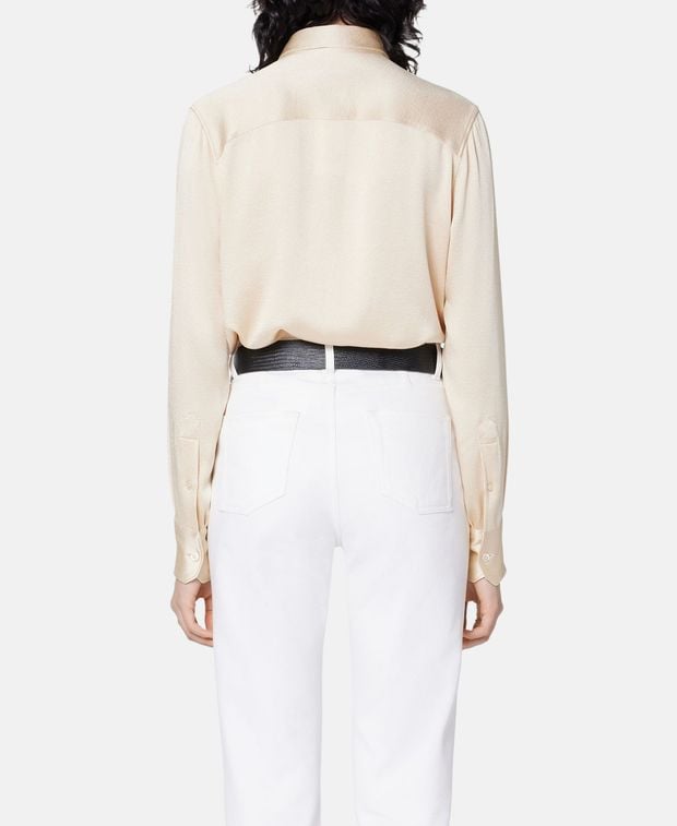 Ami Paris Silk-blend blouse