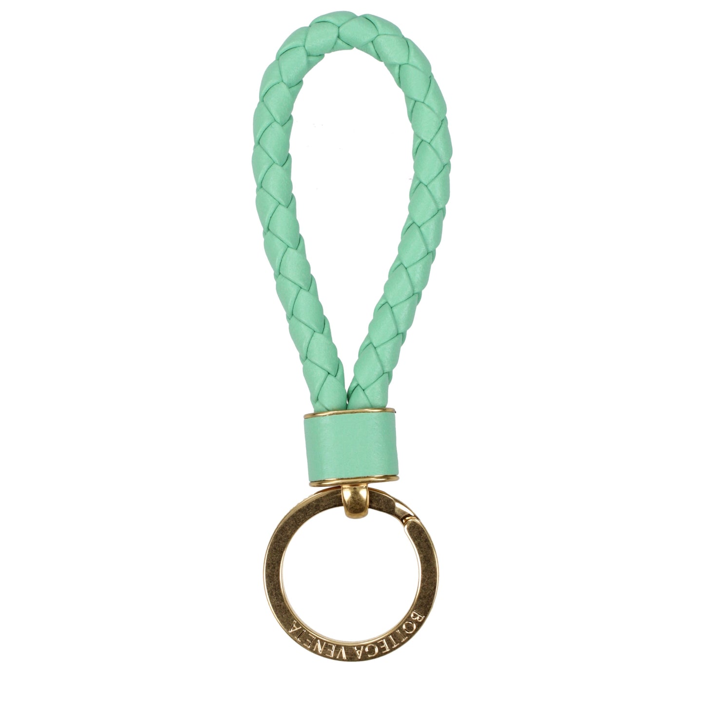 Bottega Veneta Keychain Women Leather Green/Light Green