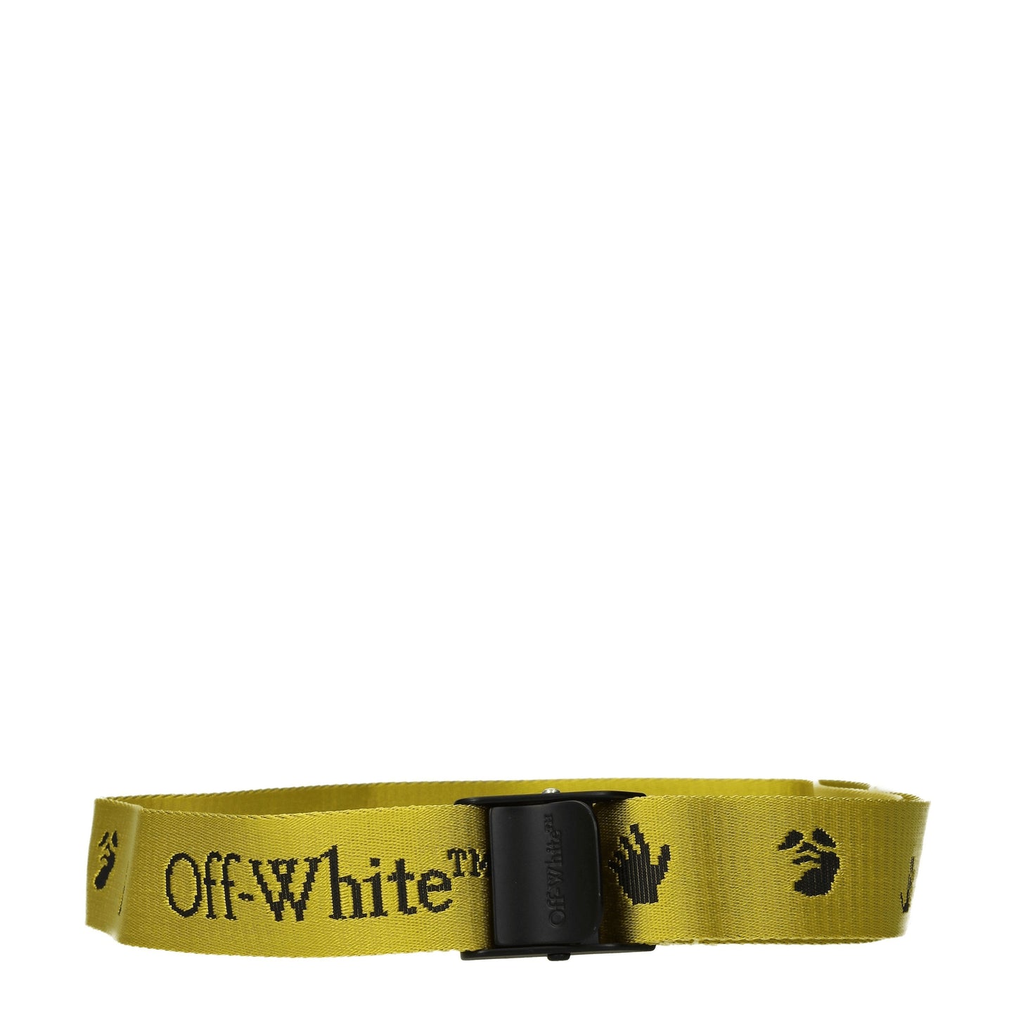 Off-White Women's Belts Fabric Yellow