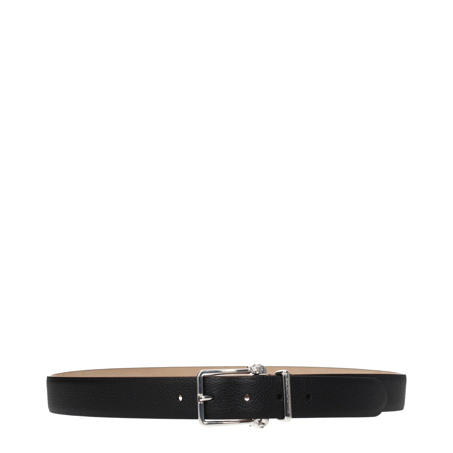 Alexander McQueen Belts Men Leather Black