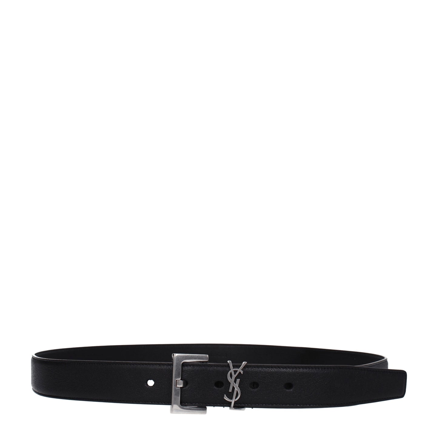 Saint Laurent Belts Men Leather Black