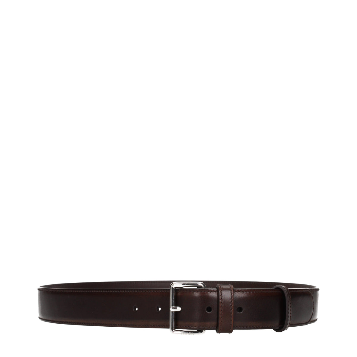 Prada Belts Men Leather Brown