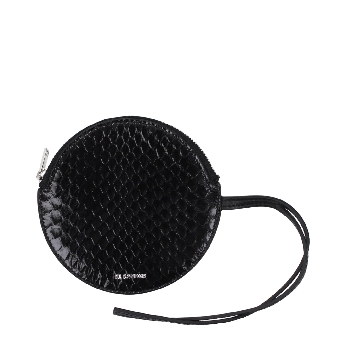 Jil Sander Coin Purses Women Leather Snake Black