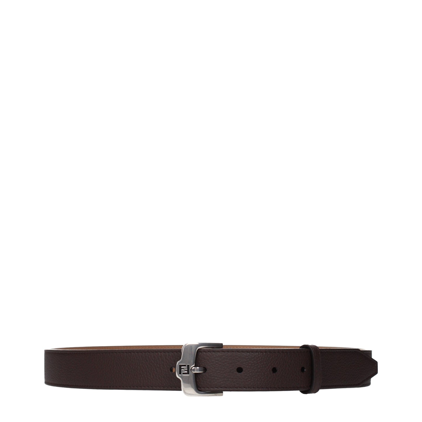 Fendi Belts Men Leather Brown/Chocolate