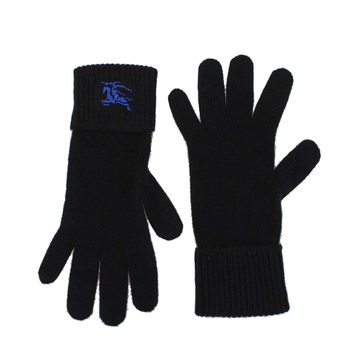 Burberry Gloves Men Cashmere Black