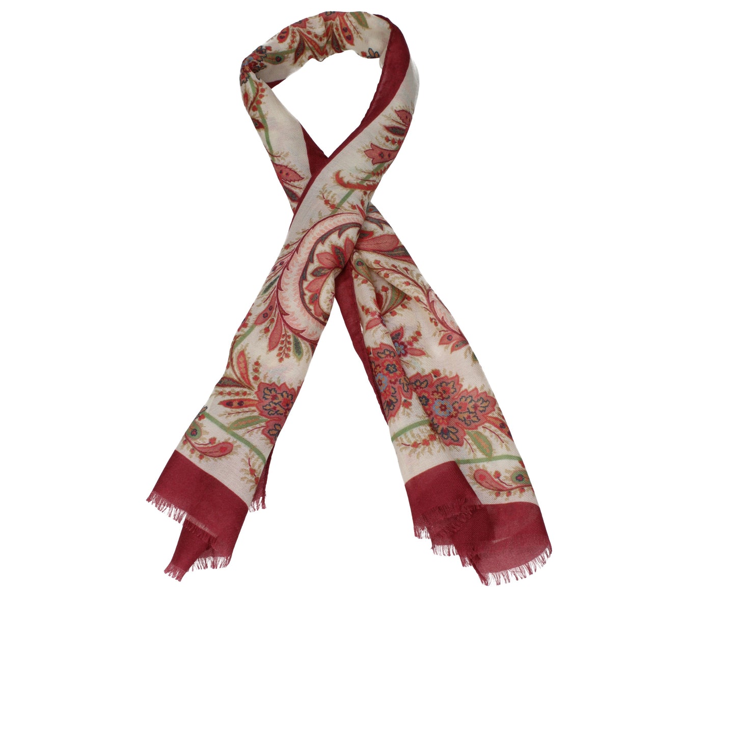 Etro Foulards Women Wool Beige/Burgundy