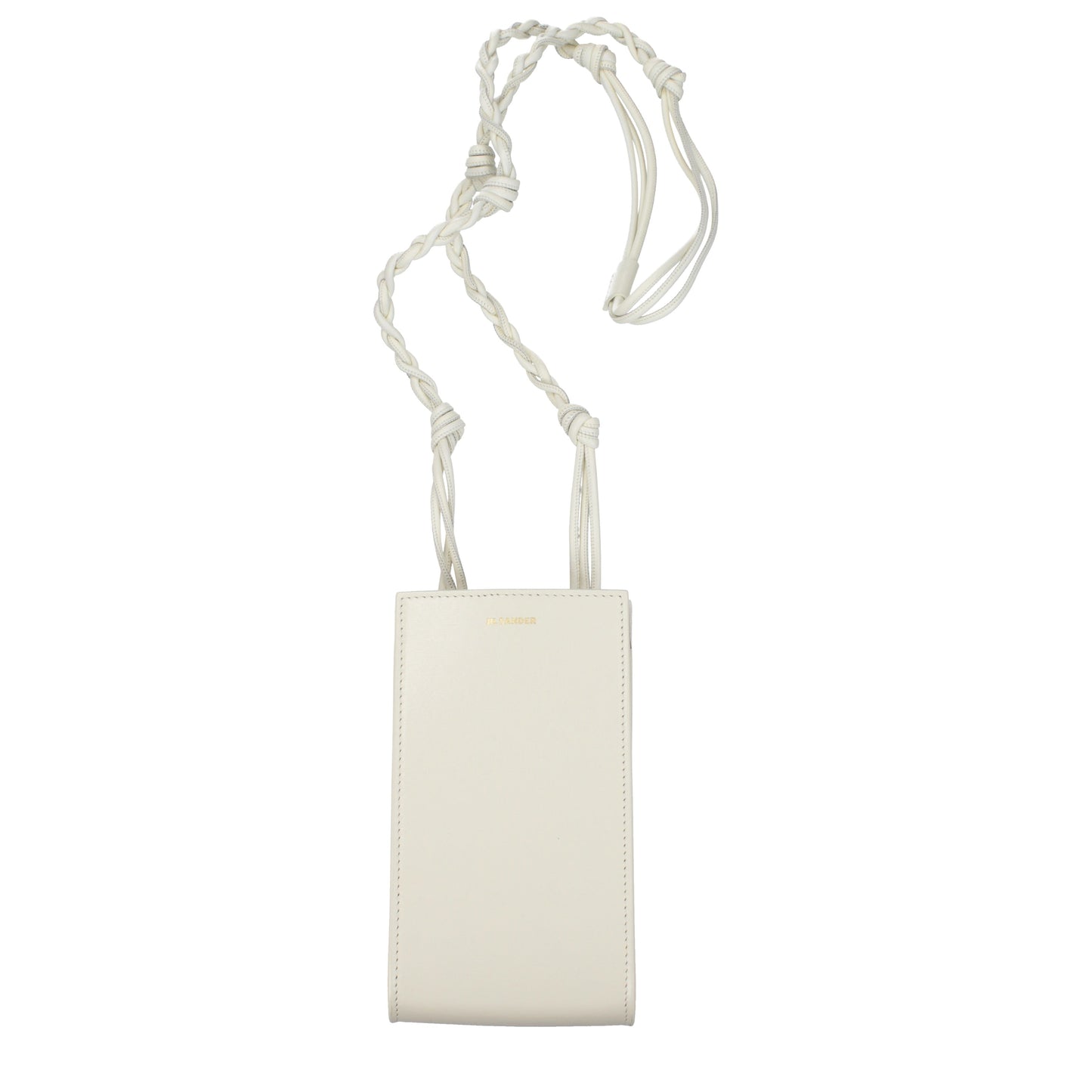 Jil Sander Smartphone holders Women Leather Beige/Eggshell