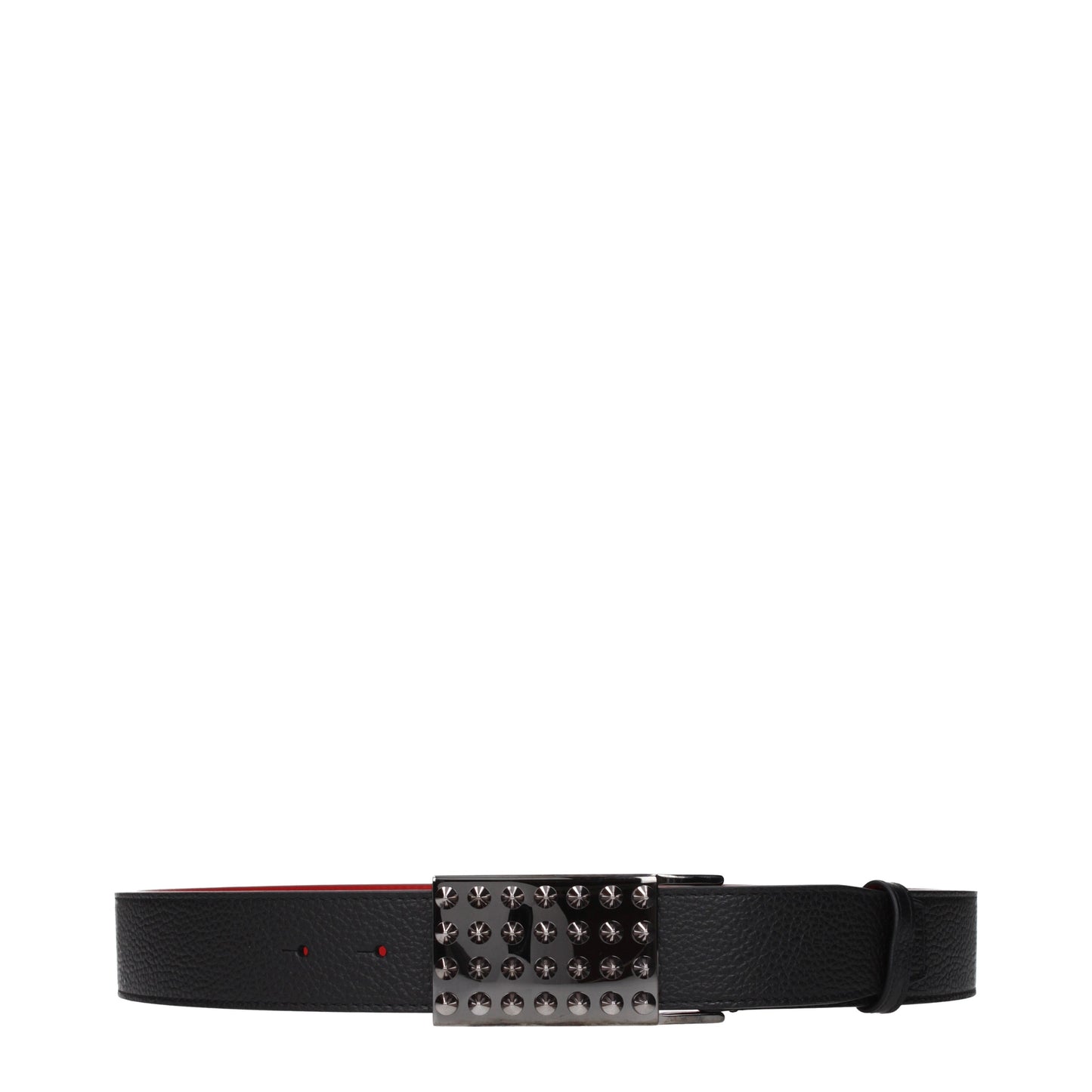Louboutin Belts Men Leather Black