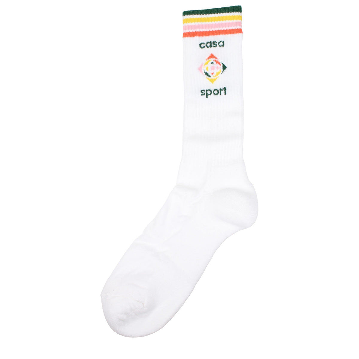 Casablanca Socks Women Cotton White/Orange
