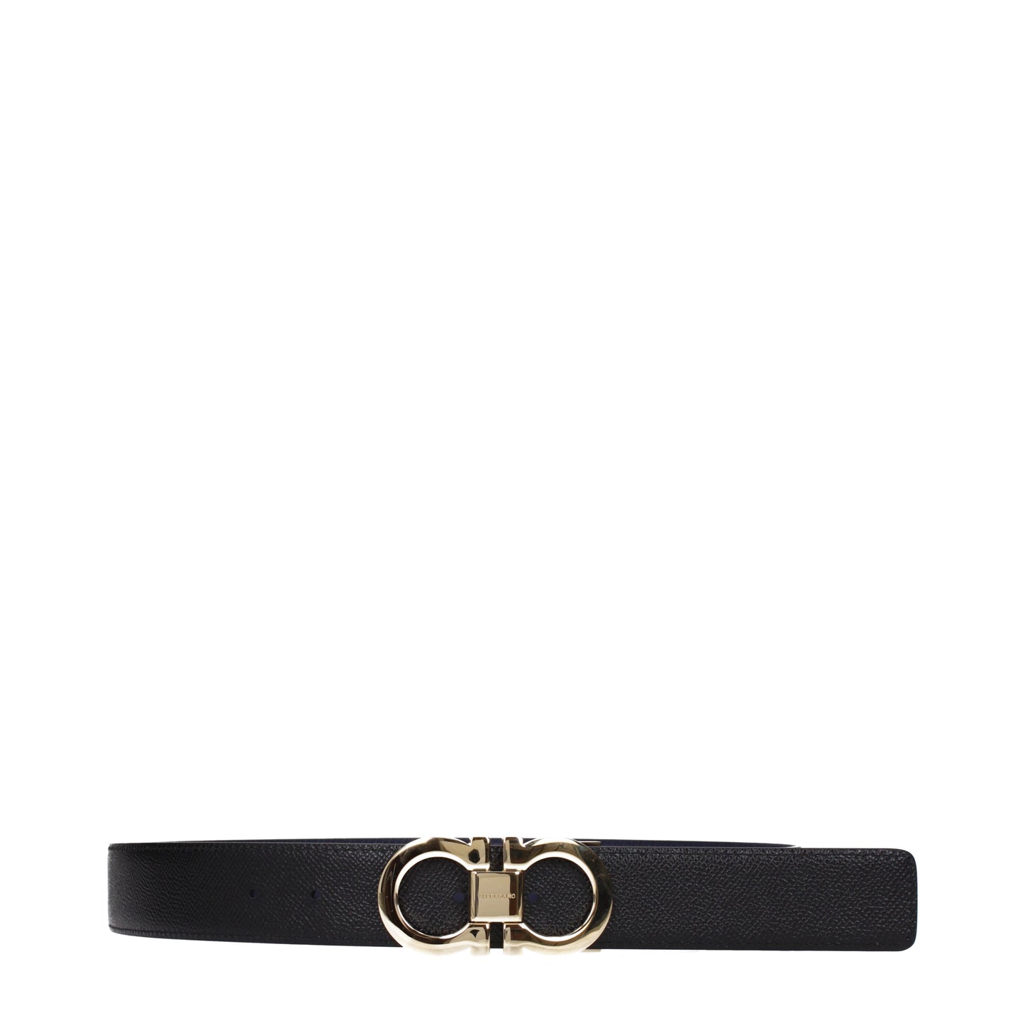Salvatore Ferragamo Belts Men Leather Blue/Black