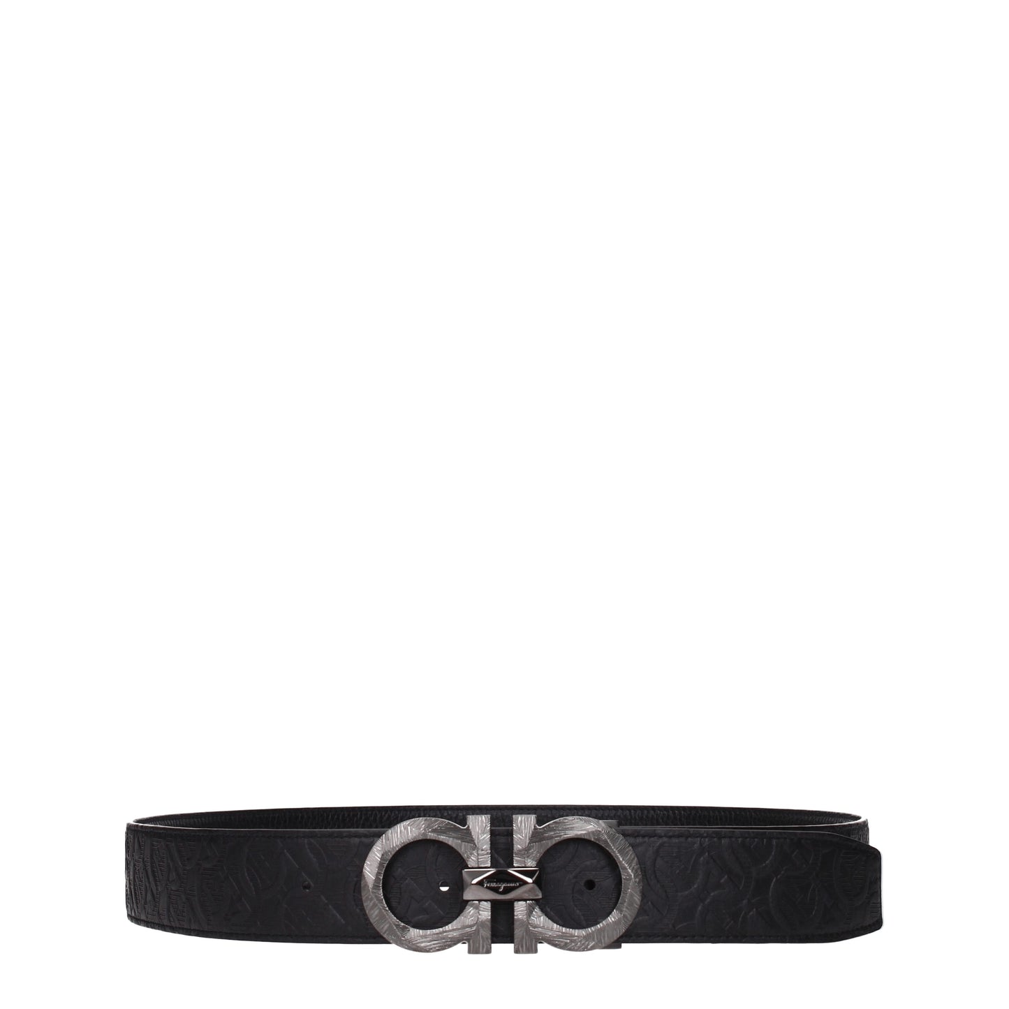 Salvatore Ferragamo Belts Men Leather Black/Black