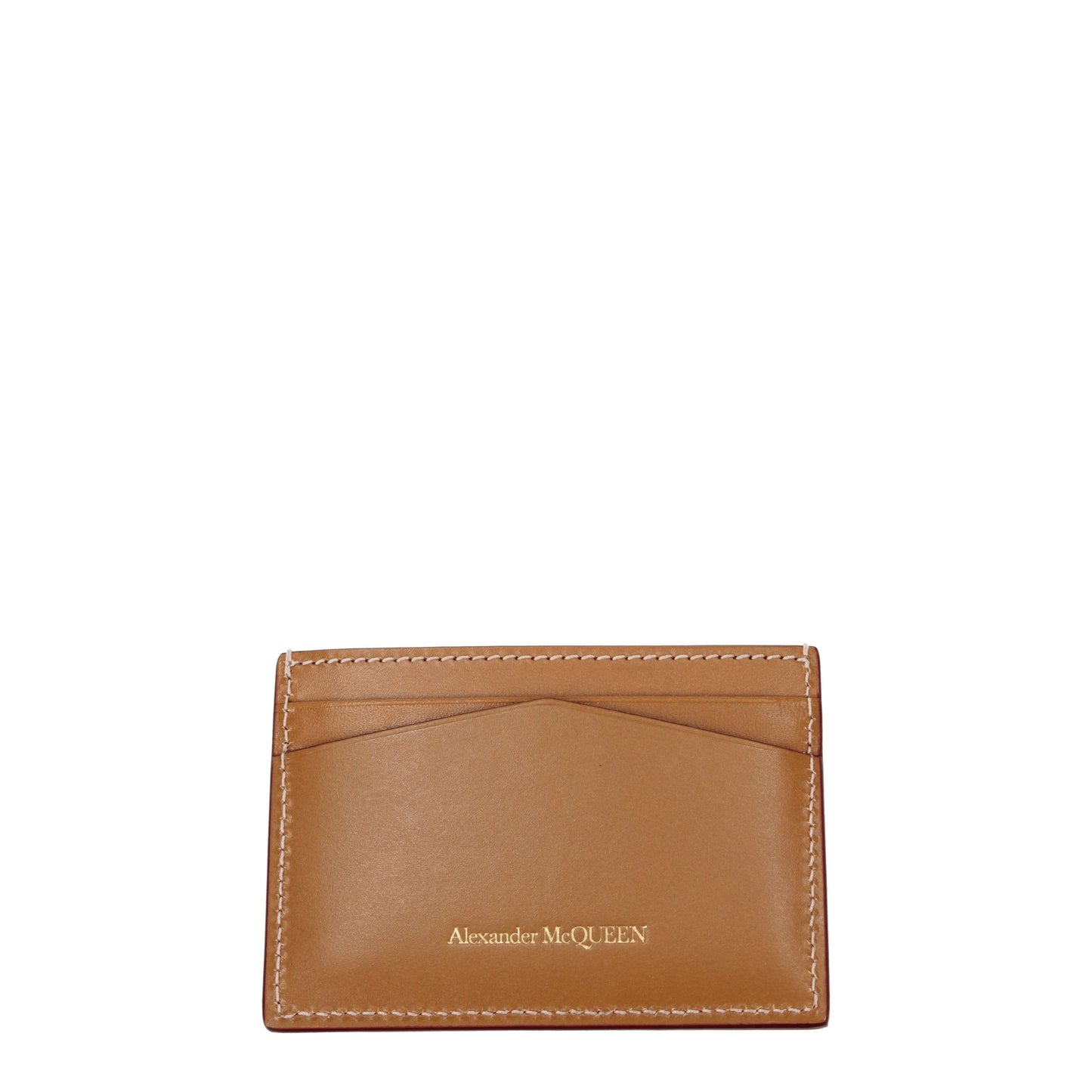 Alexander McQueen Document Holders Men Leather Brown