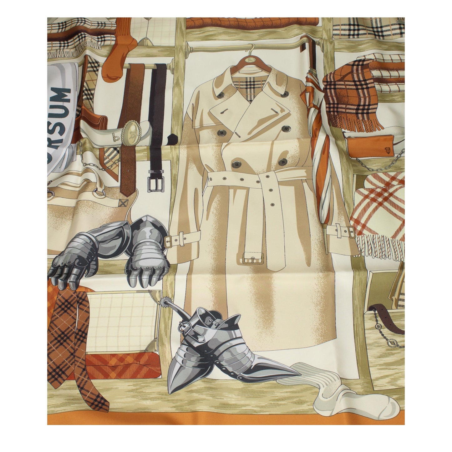 Burberry Foulards Women Silk Orange