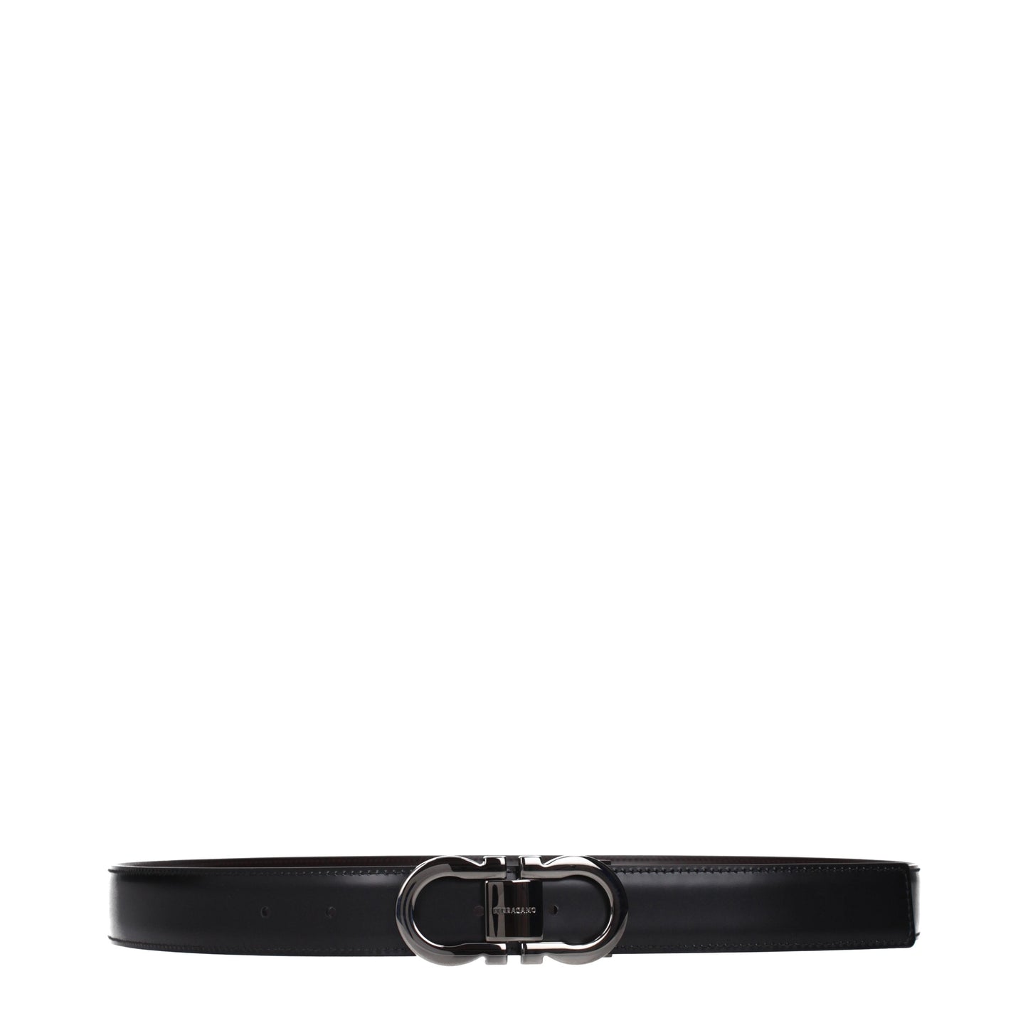Salvatore Ferragamo Belts Men Leather Brown/Black