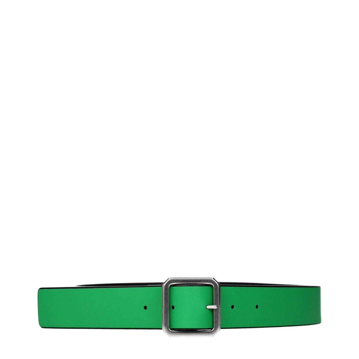Bottega Veneta Belts Men Leather Black/Parakeet