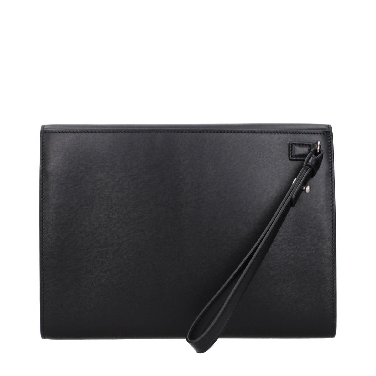 Salvatore Ferragamo Clutches Men Leather Black