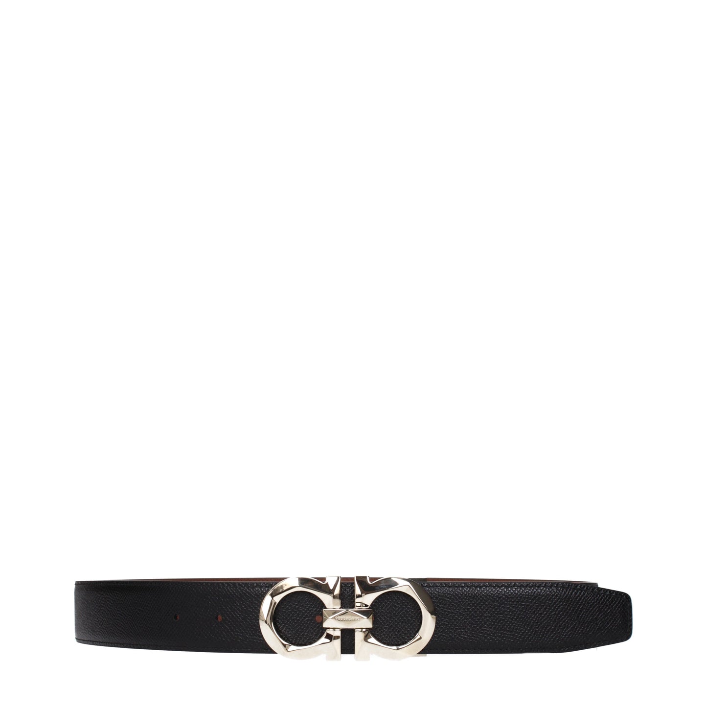 Salvatore Ferragamo Belts Men Leather Brown/Black