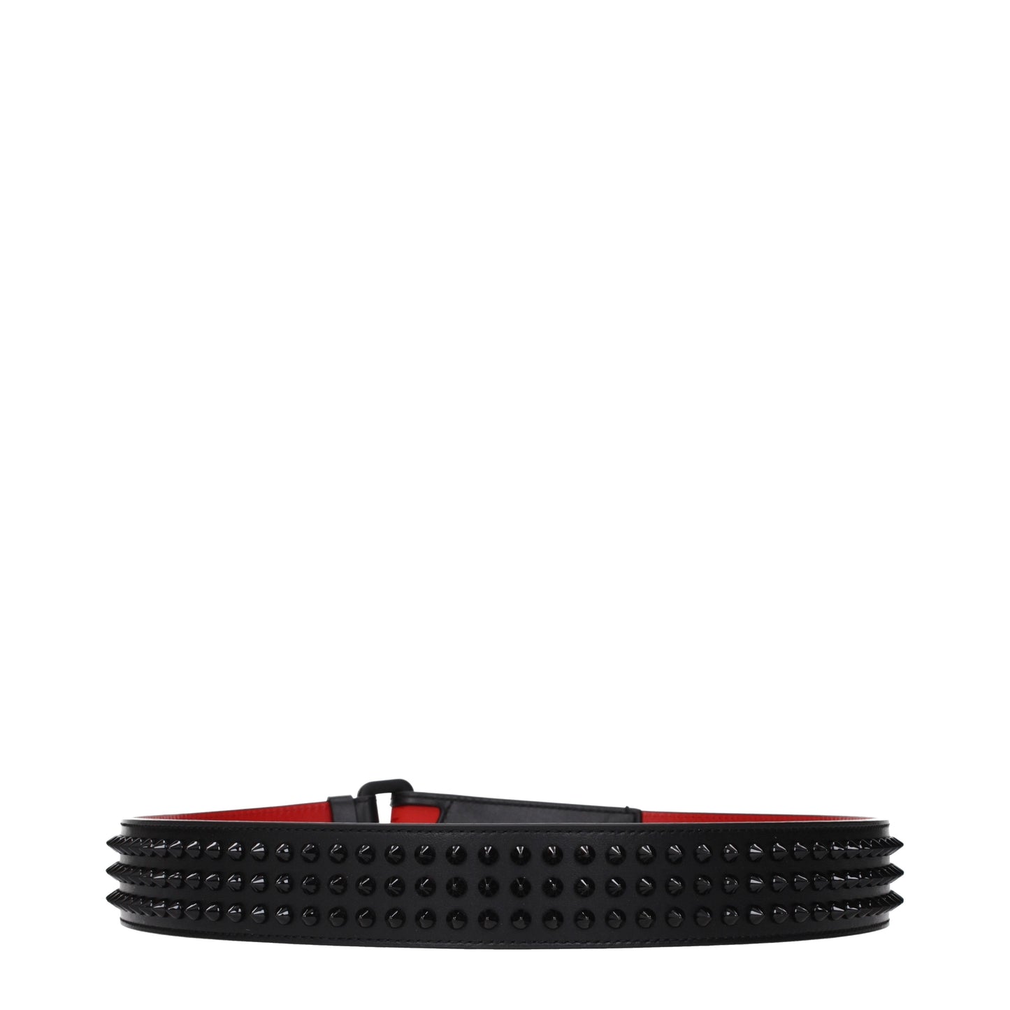 Louboutin Belts Men Leather Black