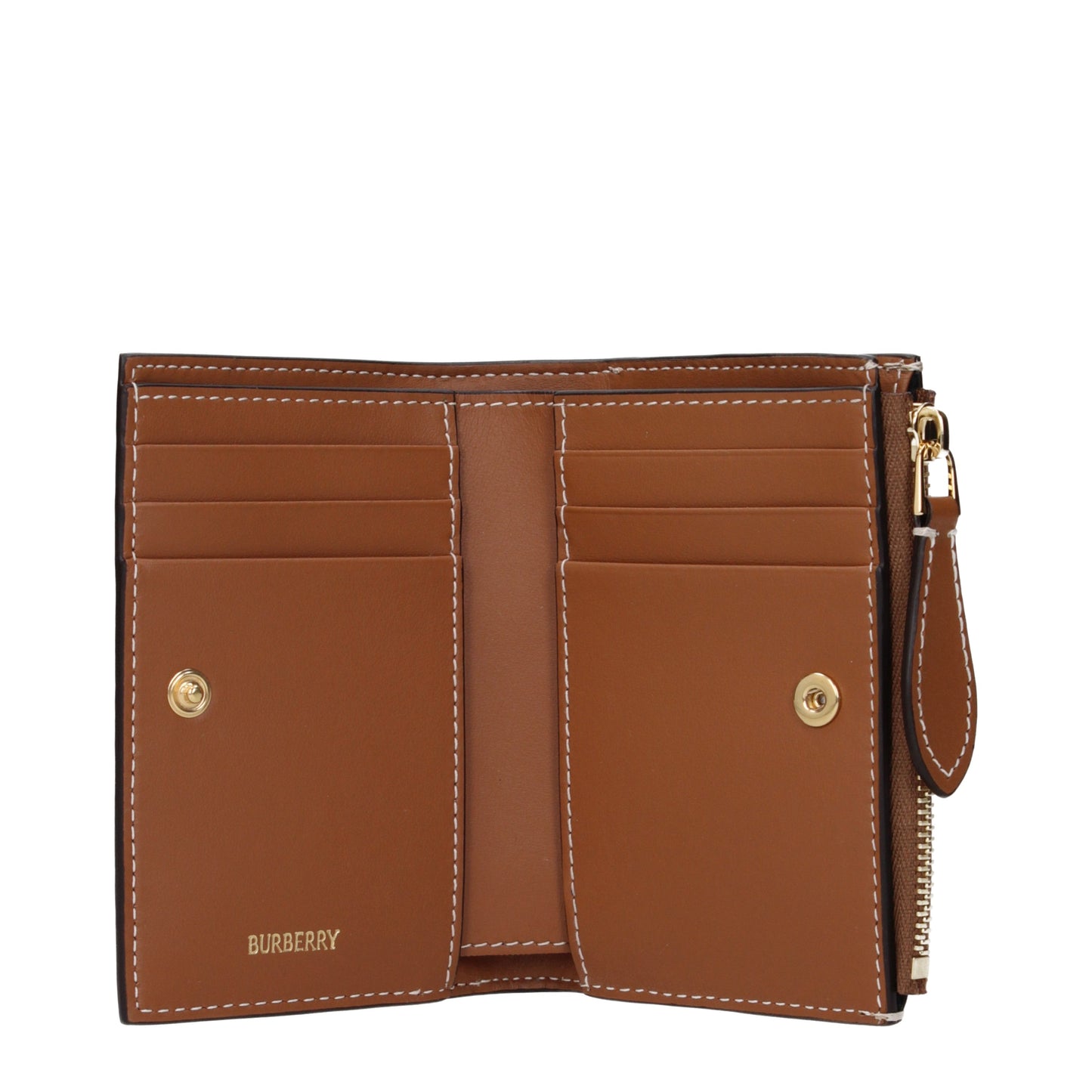 Burberry Wallets Women Fabric Beige/Brown
