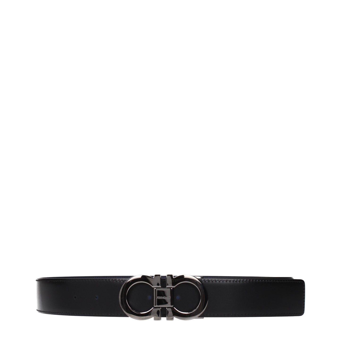 Salvatore Ferragamo Belts Men Leather Blue/Black