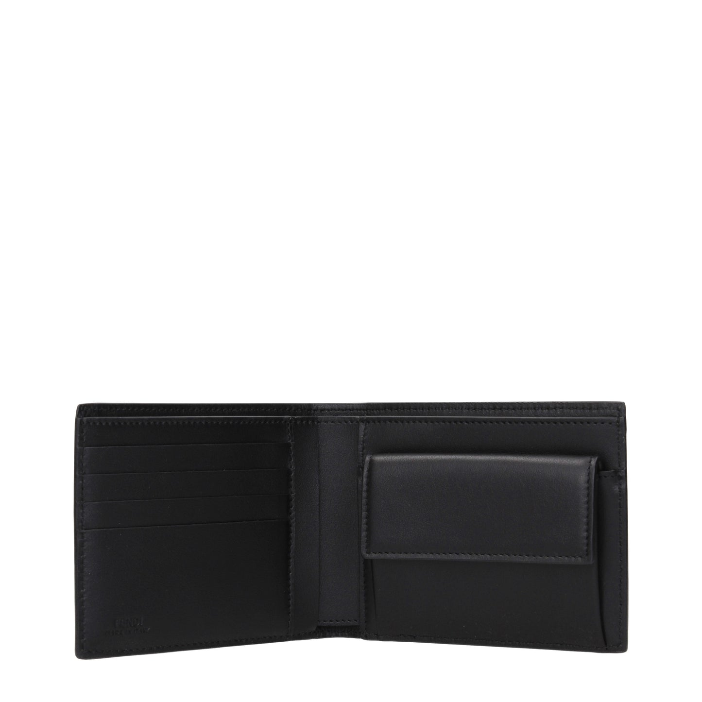Fendi Wallets Men Leather Black