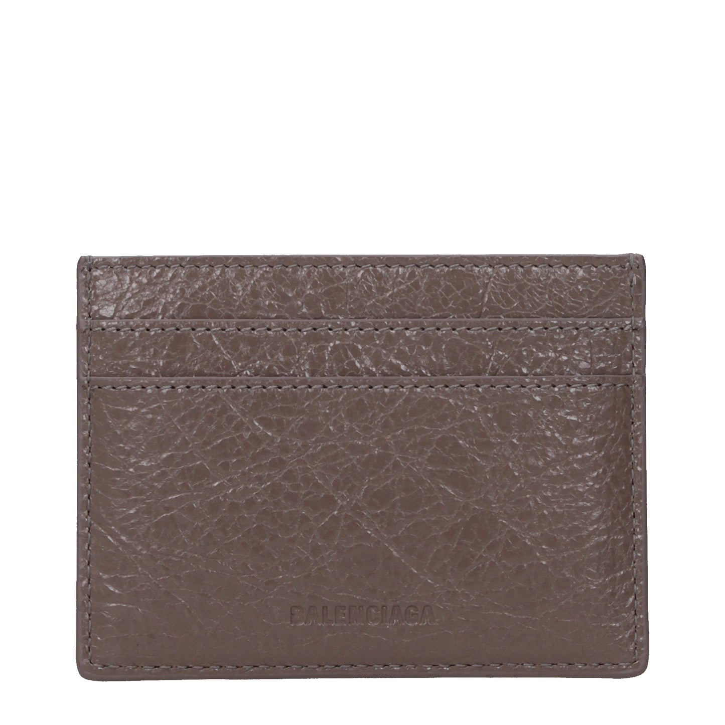 Balenciaga Document Holders Women Leather Brown/Hickory