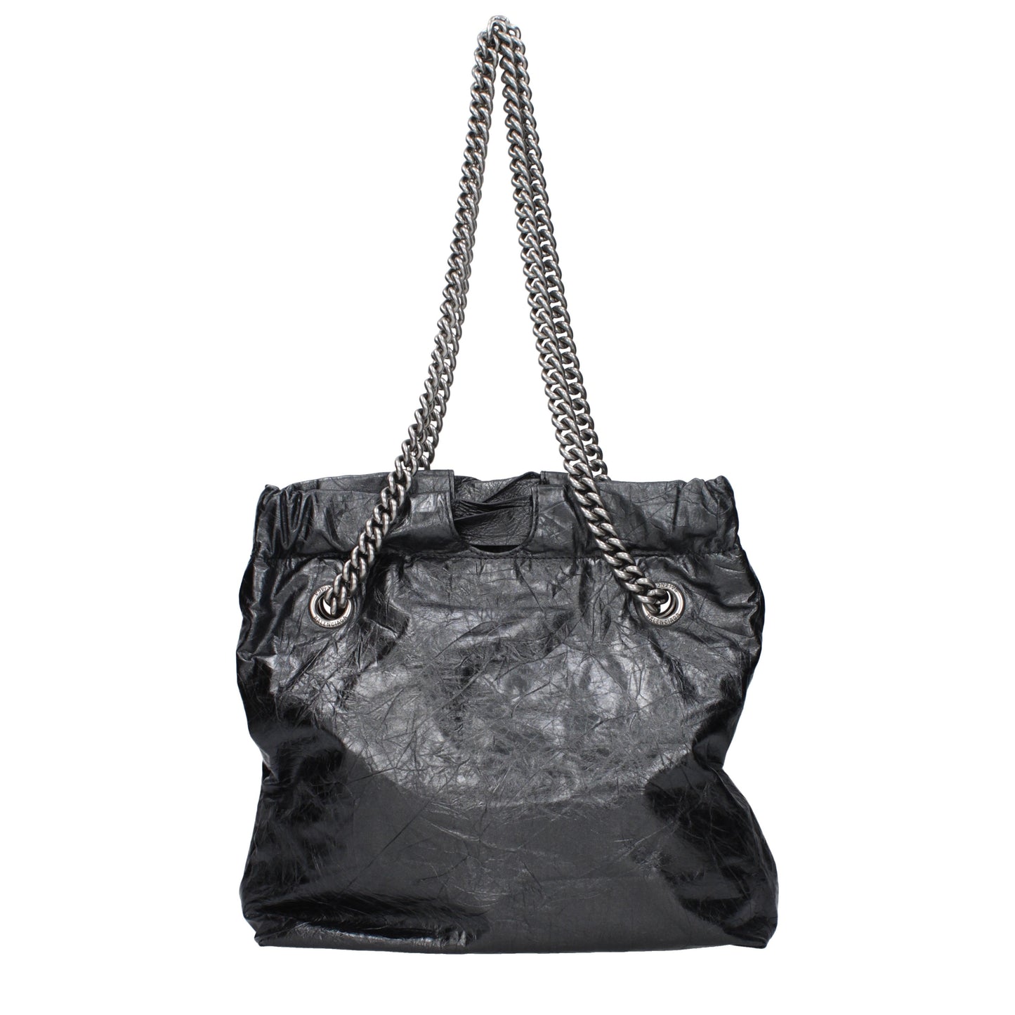 Balenciaga Shoulder Bags Women Leather Gray/Steel