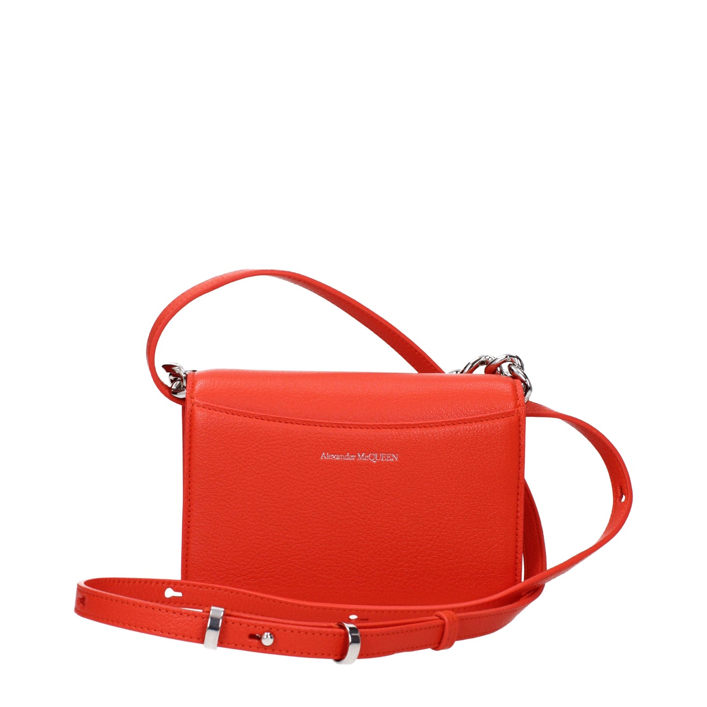 Alexander McQueen Handbags Women Leather Orange