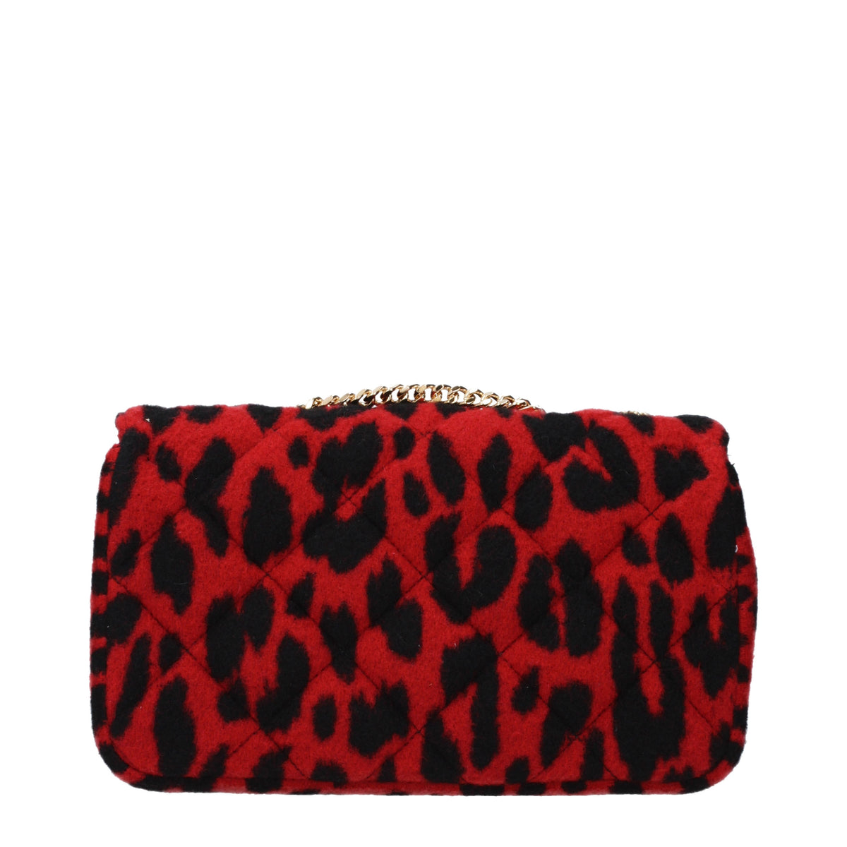Versace Shoulder Bags Women Wool Red/Black