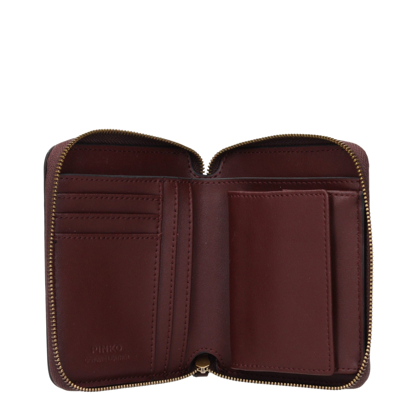 Pinko Wallets Women Leather Red/Burgundy