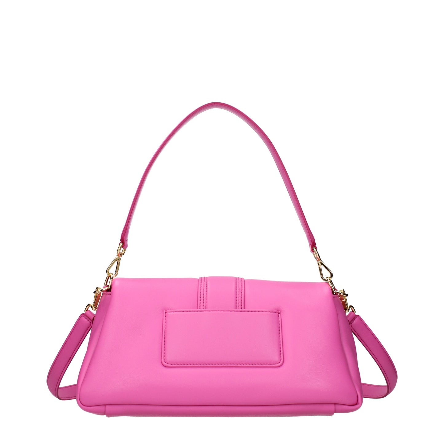Jacquemus Shoulder Bags Women Leather Fuchsia/Neon Pink