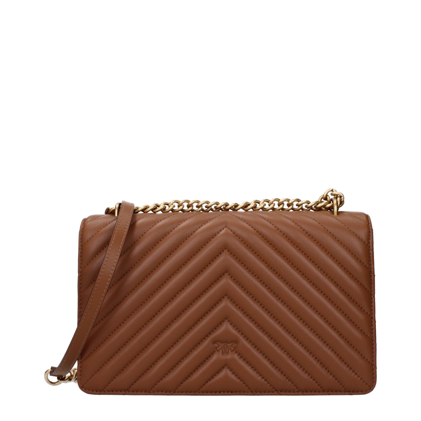 Pinko Crossbody Bags Women Leather Brown