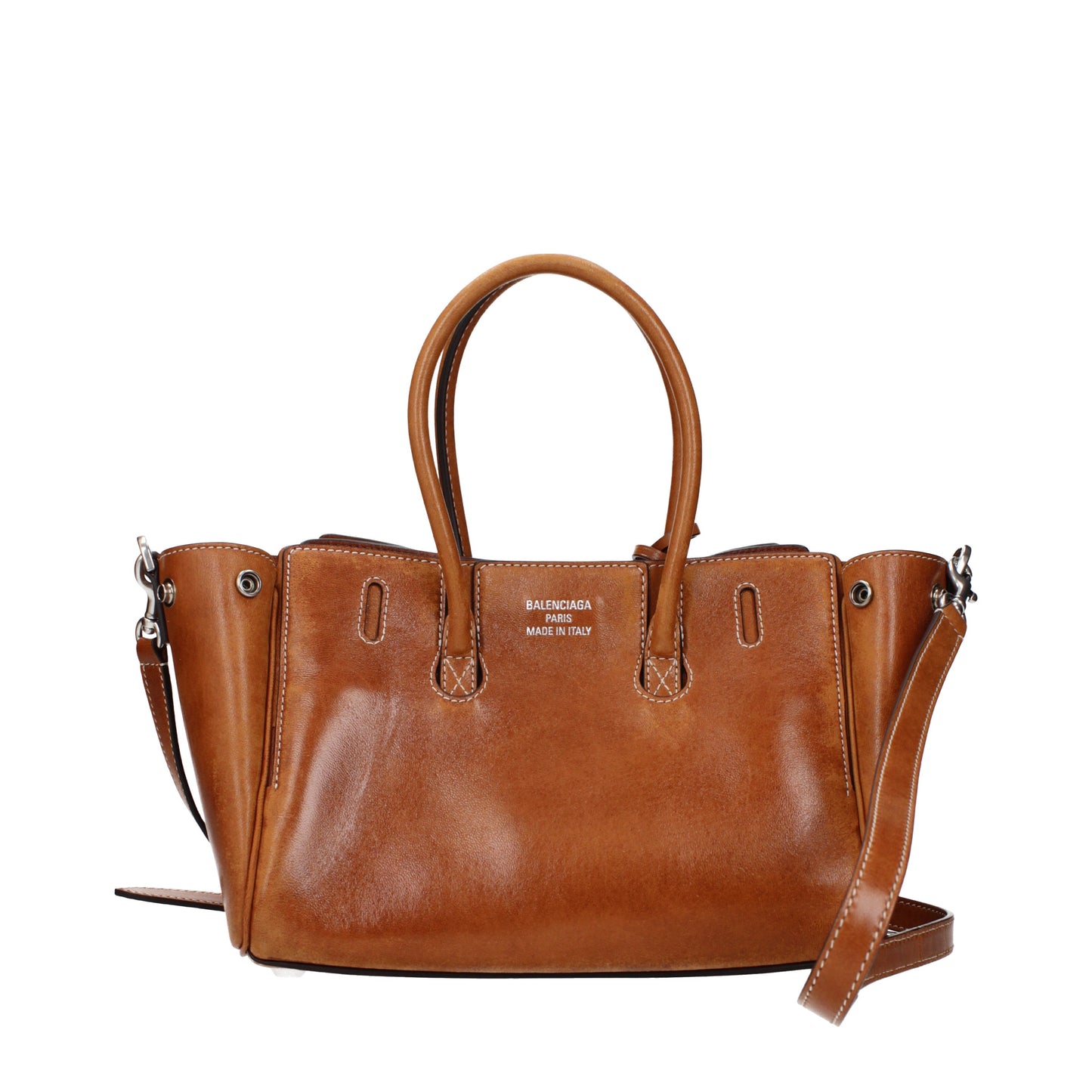 Balenciaga Handbags Women Leather Brown/Tan