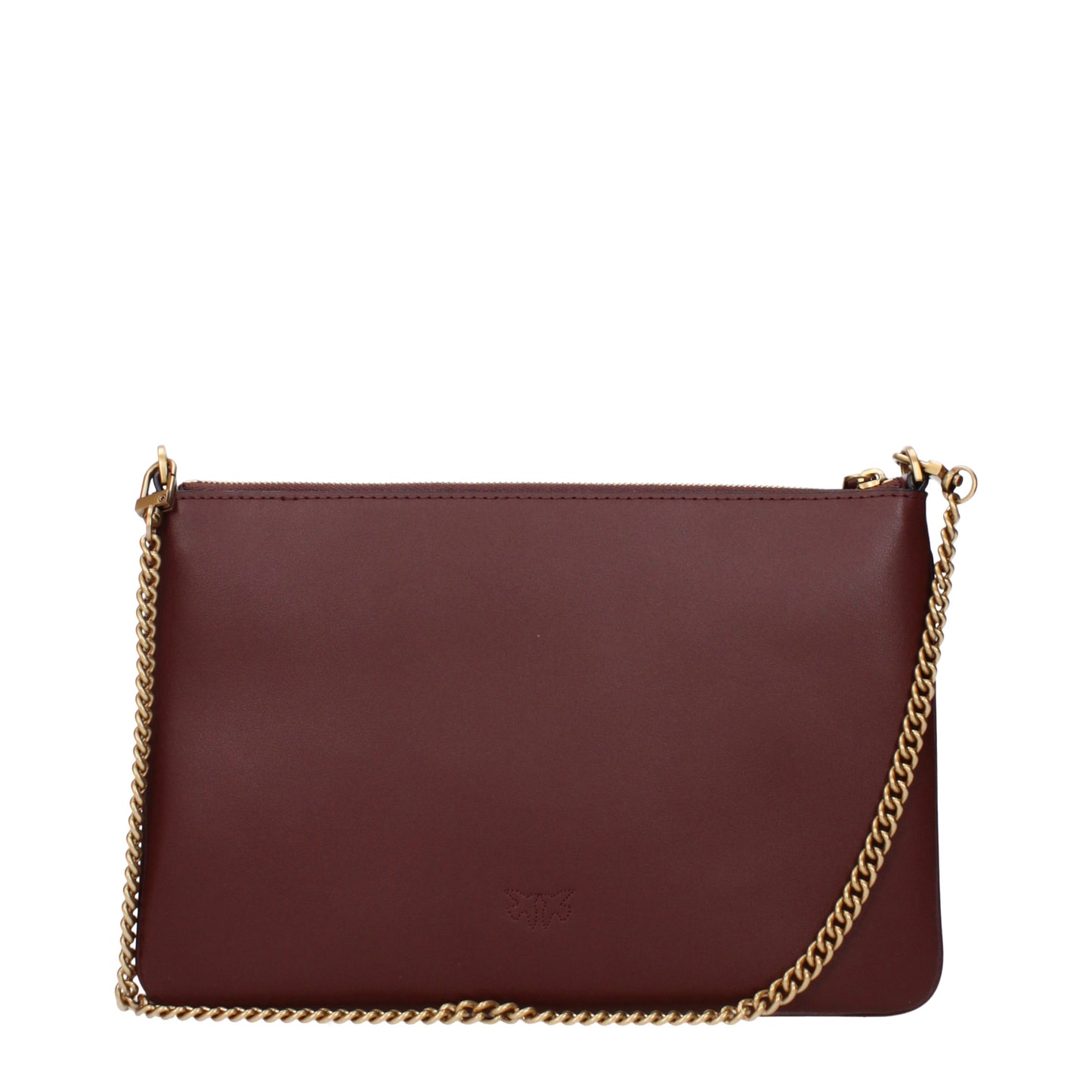Pinko Crossbody Bags Women Leather Red/Burgundy