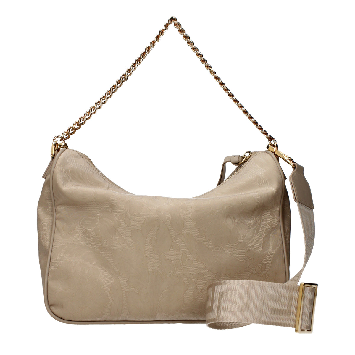 Versace Handbags Women Fabric Beige/Sand