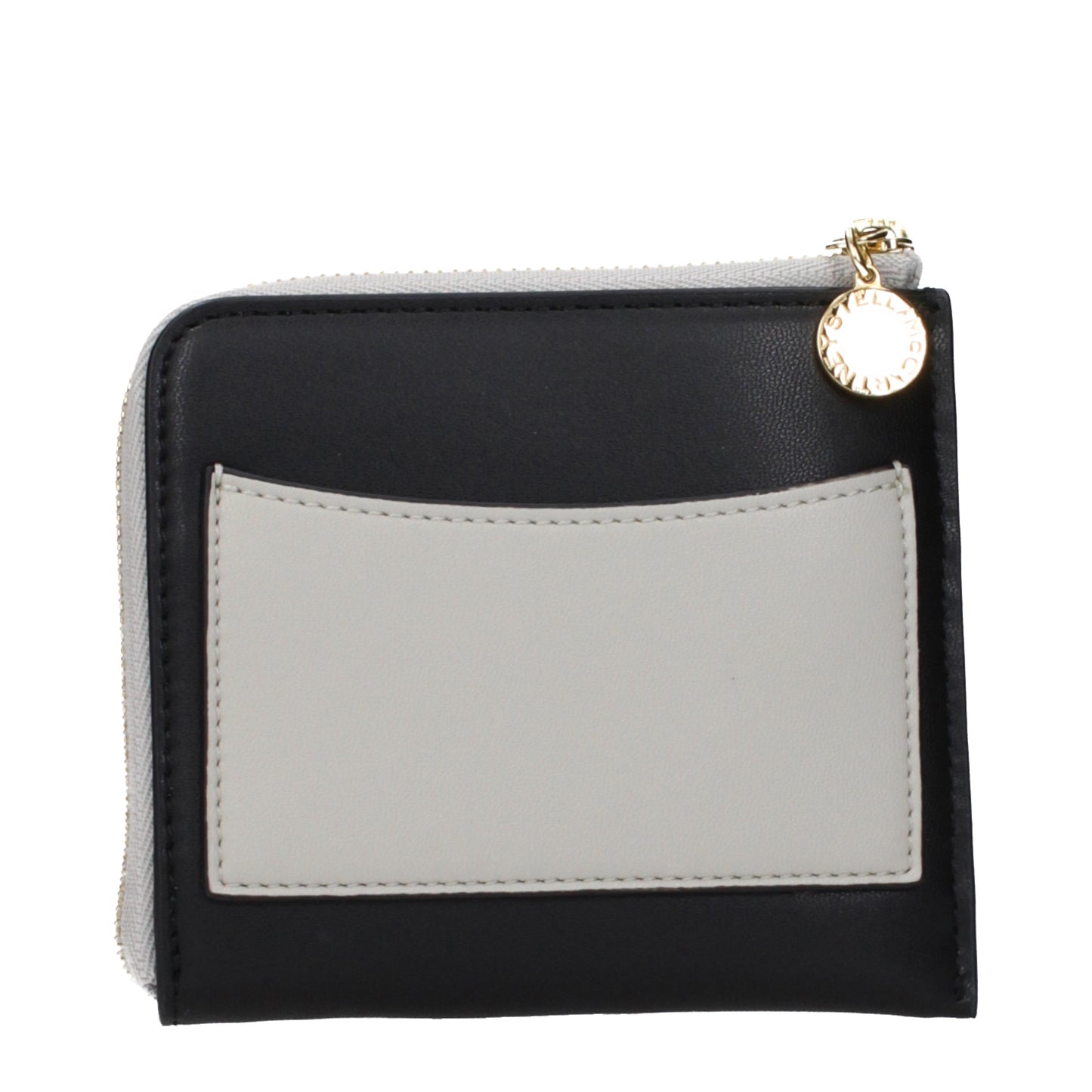 Stella McCartney Wallets Women Eco Leather Black/Light Grey